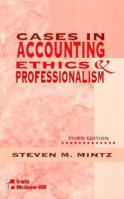 Cases In Accounting Ethics and Professionalism 0070428344 Book Cover