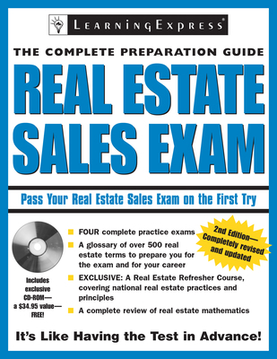 Real Estate Sales Exam [With CDROM] 1576855996 Book Cover