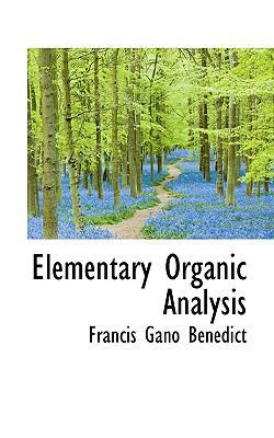 Elementary Organic Analysis 1113505931 Book Cover