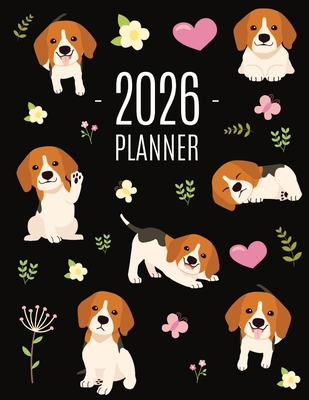 Beagle Planner 2026: Cute Daily Organizer (12 M... 1965994628 Book Cover
