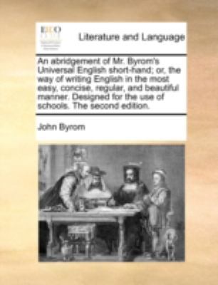 An Abridgement of Mr. Byrom's Universal English... 1140737309 Book Cover