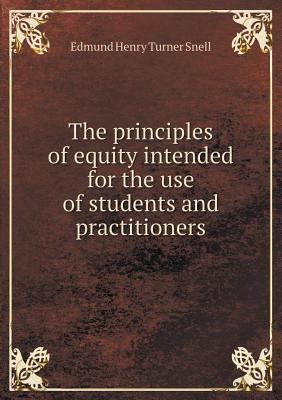 The Principles of Equity Intended for the Use o... 551844477X Book Cover