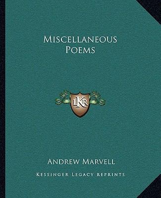 Miscellaneous Poems 1162674121 Book Cover