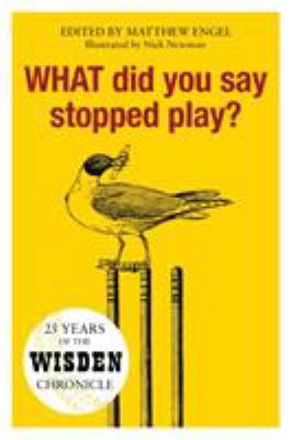 What Did You Say Stopped Play?: 25 Years of the... 1472954386 Book Cover