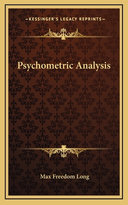 Psychometric Analysis 116320367X Book Cover