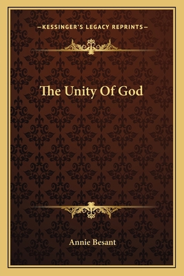 The Unity Of God 1162825928 Book Cover