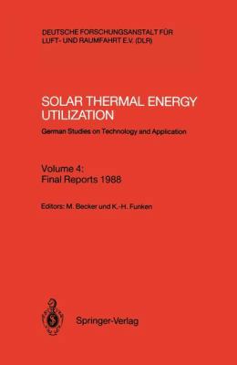 Solar Thermal Energy Utilization: German Studie... 3540532684 Book Cover