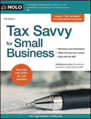 Tax Savvy for Small Business 1413316409 Book Cover
