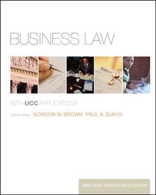 Business Law: With Ucc Applications 0073341142 Book Cover