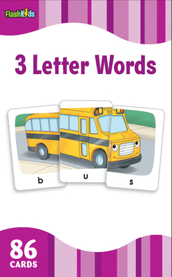 3 Letter Words (Flash Kids Flash Cards) 141143496X Book Cover