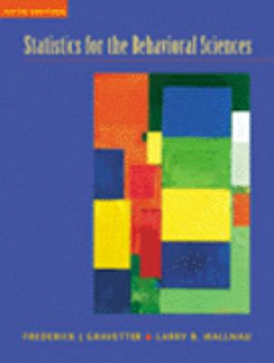 Statistics for the Behavioral Sciences: A First... 0534359264 Book Cover