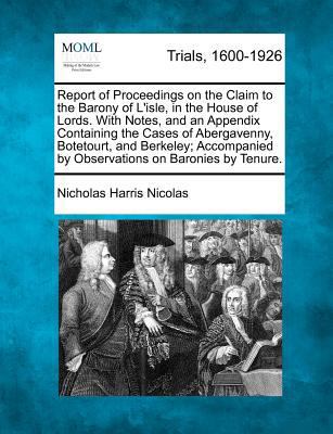 Report of Proceedings on the Claim to the Baron... 127508656X Book Cover