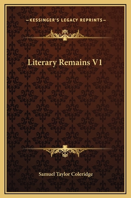 Literary Remains V1 1169308651 Book Cover