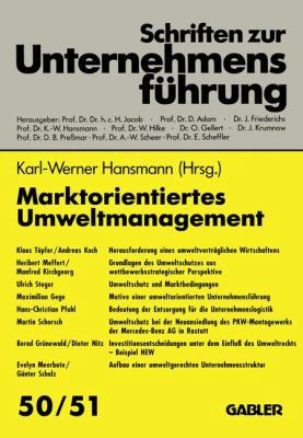 Marktorientiertes Umweltmanagement [German] 3409179208 Book Cover