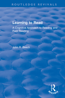 Learning to Read: A Cognitive Approach to Readi... 0367611457 Book Cover