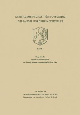 Deutsche Wissenschaftspolitik Von Bismarck Bis ... [German] 3322983080 Book Cover