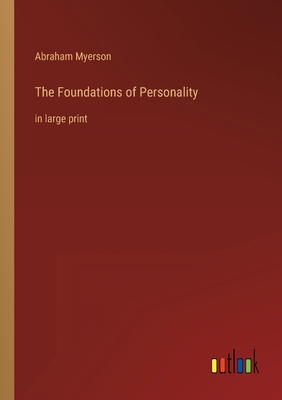 The Foundations of Personality: in large print 3368402722 Book Cover