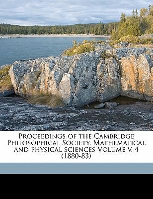 Proceedings of the Cambridge Philosophical Soci... 1172052654 Book Cover