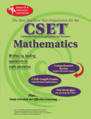 CA CSET Math 7-12 (REA) - The Best Teachers' Te... 0738601802 Book Cover