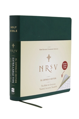 NRSV XL, Catholic Edition, Hardcover, Green [Large Print] B0072B0EIS Book Cover