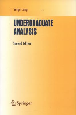 Undergraduate Analysis 1441928537 Book Cover