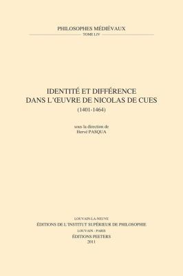 Identite Et Difference Dans l'Oeuvre de Nicolas... [French] 9042925647 Book Cover