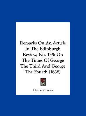 Remarks on an Article in the Edinburgh Review, ... 1161935703 Book Cover