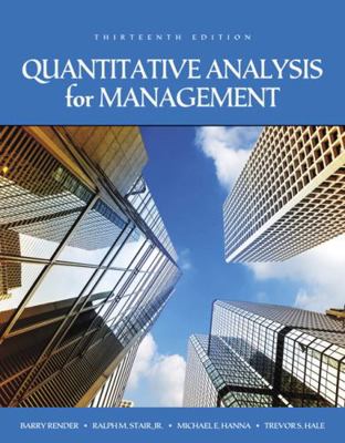 Quantitative Analysis for Management 0134543165 Book Cover