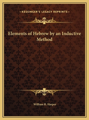 Elements of Hebrew by an Inductive Method 1169735363 Book Cover