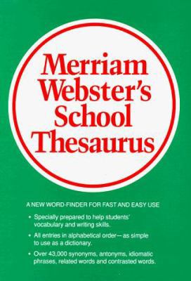 Webster's School Thesaurus B00QFWVMO0 Book Cover