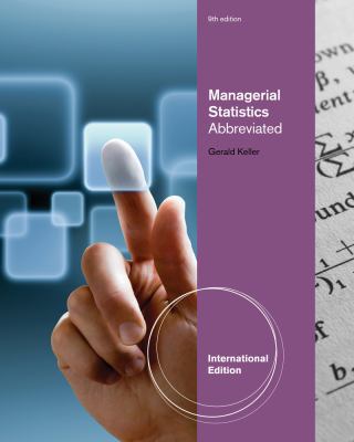 Managerial Statistics, Abbreviated Internationa... 1111534284 Book Cover