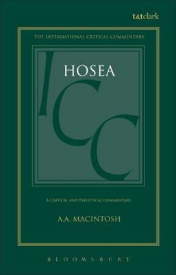 Hosea (ICC) 0567085457 Book Cover