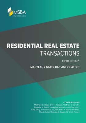 Residential Real Estate Transactions 1960444190 Book Cover