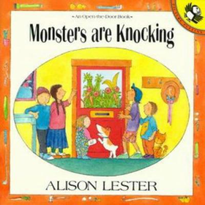 Monsters Are Knocking: Lift-the-Flap 0140544771 Book Cover