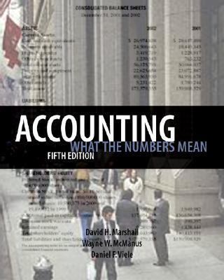 Accounting: What the Numbers Mean 0072379006 Book Cover