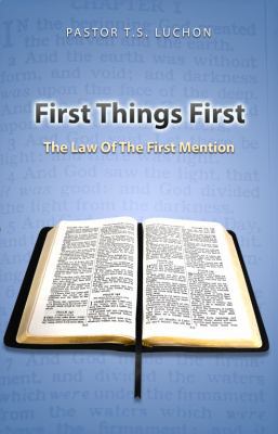 Paperback First Things First Book