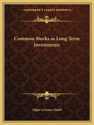 Common Stocks as Long Term Investments 1162607742 Book Cover