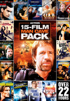 15-Movie Man Cave Action Pack Volume 1 B007PXYUVA Book Cover