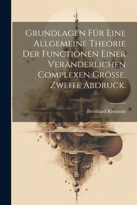 Grundlagen für eine allgemeine Theorie der Func... [German] 1022732919 Book Cover