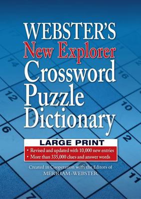 Webster's New Explorer Crossword Puzzle Diction... [Large Print] 159695177X Book Cover