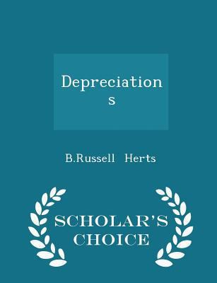 Depreciations - Scholar's Choice Edition 1296219976 Book Cover