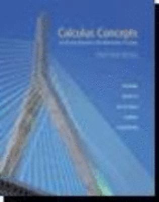 Calculus Concepts: An Informal Approach to the ... 061840127X Book Cover