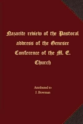 Nazarite review of the Pastoral address of the ... 162171649X Book Cover