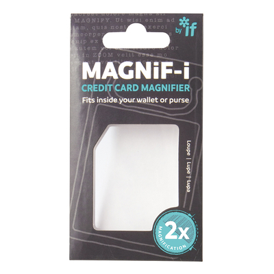 Hardcover Magnif-I Credit Card Magnifier Book