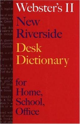Webster's II New Riverside Desk Dictionary 0395744504 Book Cover