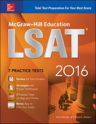 McGraw-Hill Education LSAT 2016 0071848460 Book Cover
