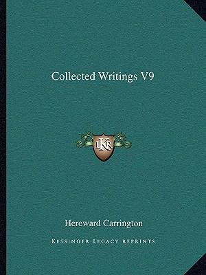 Collected Writings V9 1162811307 Book Cover