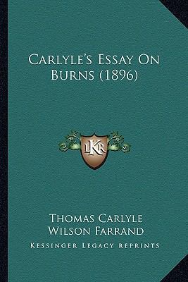 Carlyle's Essay On Burns (1896) 1164087843 Book Cover