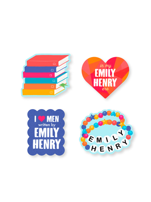 Emily Henry Stickers - Sticker Set of 4 B0F36VW6J7 Book Cover