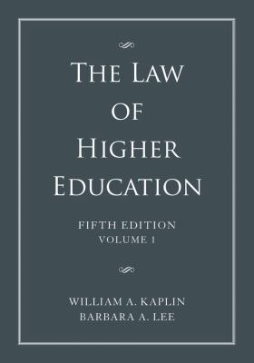 Law of Higher Education 1118032020 Book Cover